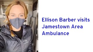 Ellison Barber visits Jamestown Area Ambulance