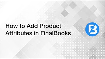 How to add Product Attributes  - FinalBooks