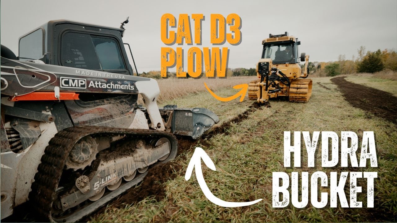 CAT D3 Cable Plow Restoration with a Hydra Bucket