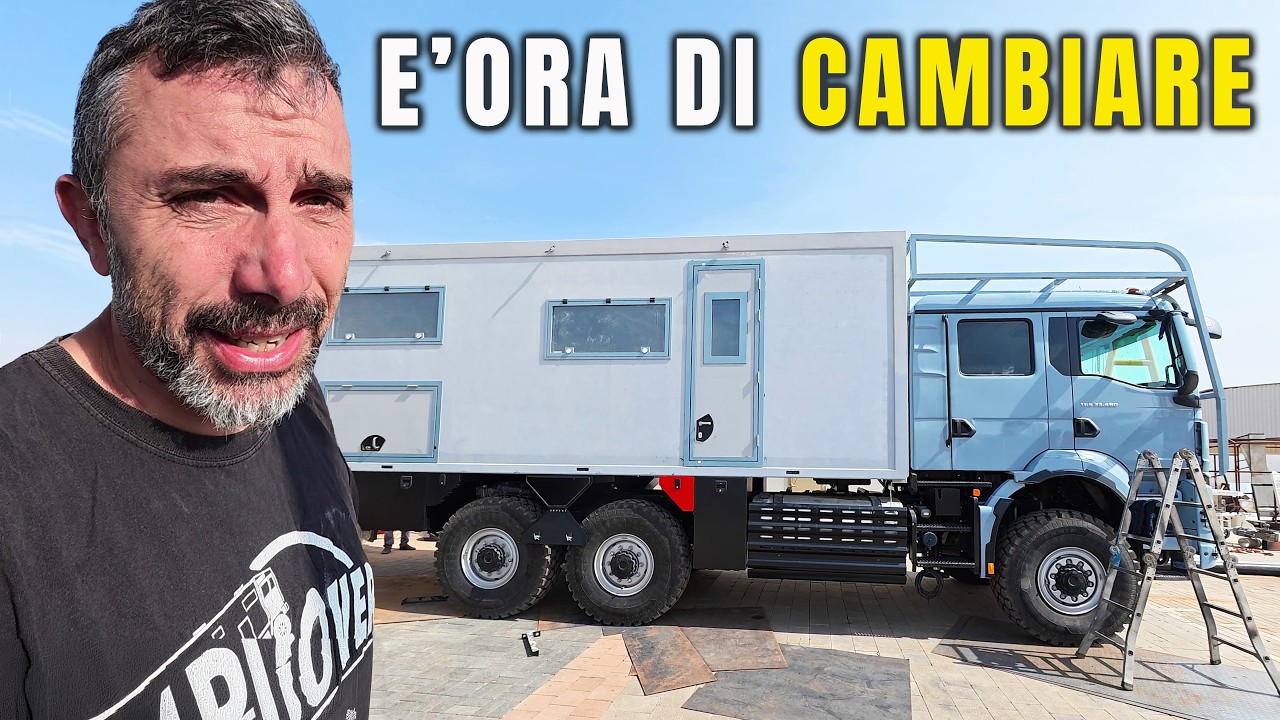 Dubai: Fermi in OFFICINA per PESANTI CAMBIAMENTI al CAMPER 4x4 👉 Giro del MONDO