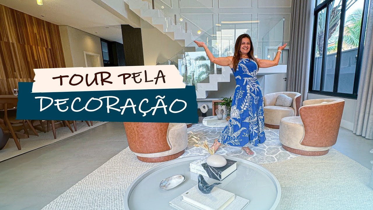 OLHA QUE DECORAÇÃO INCRÍVEL DESTA CASA!! | Tour Completo pela Decoração ...