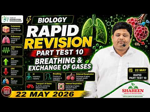 Biology Rapid Revision Part Test 10 | 22 May 2026 | Quick Revision