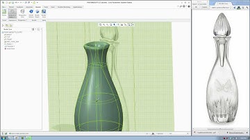 CREO 2 Tutorial - Modelling a Perfume Bottle using Freestyle technique Part 1