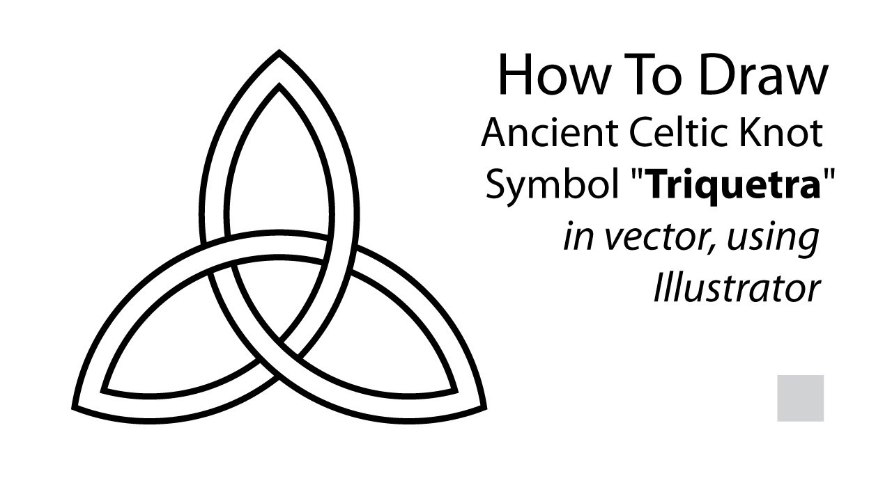 How To Draw The Ancient Celtic Knot - Symbol Triquetra in Adobe 