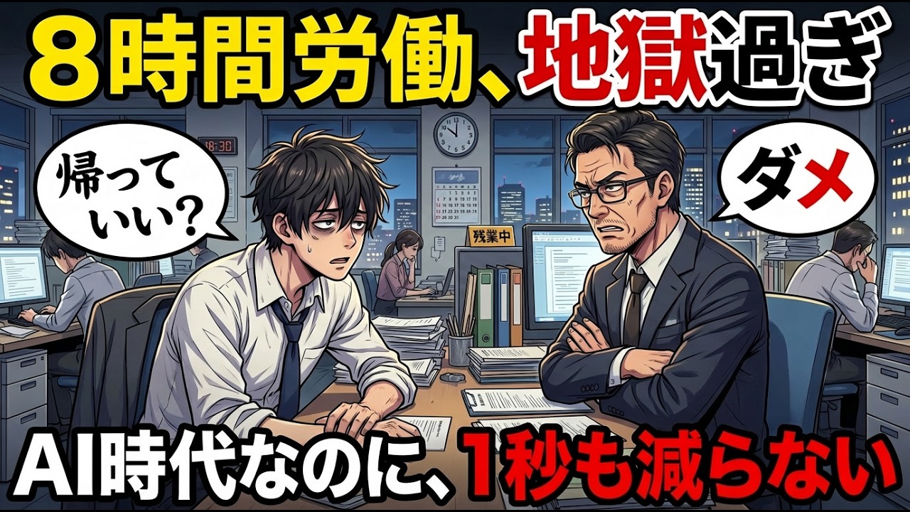 【AI時代の矛盾】これだけ便利になったのに、なぜ私たちの労働時間は一秒も減らないのか？