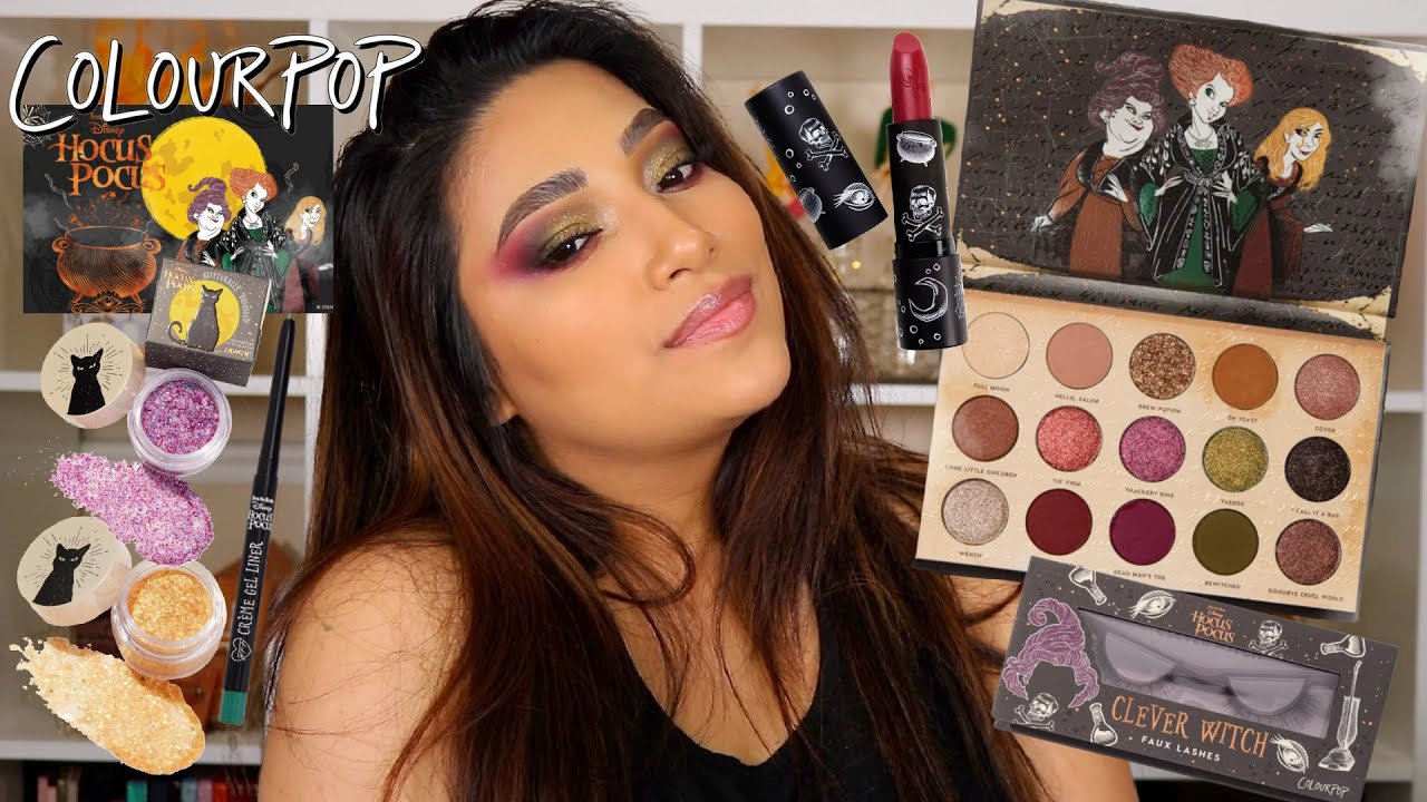 NEW COLOURPOP HOCUS POCUS COLLECTION REVIEW | 2 MAKEUP LOOKS ...