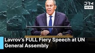 FULL SPEECH: Russian FM Lavrov Attacks US, Israel, EU, NATO, Germany's Merz & Ukraine at UN | AC1G