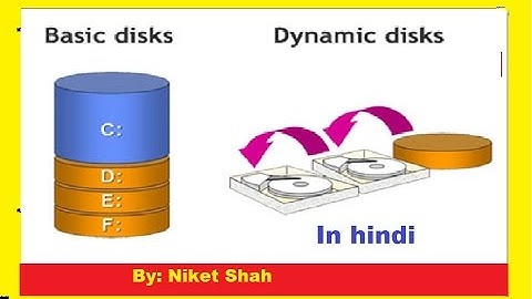 Basic Disk Vs Dynamic Disk in Hindi