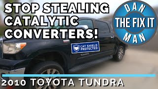 2010 Toyota Tundra Catalytic Converter Protection - CAT Shield by Miller CAT - Anti Theft Cover DIY