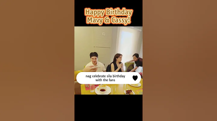 MAVY AND CASSY LEGASPI CELEBRATING THEIR BIRTHDAY WITH THE FANS #cassylegaspi #mavylegaspi