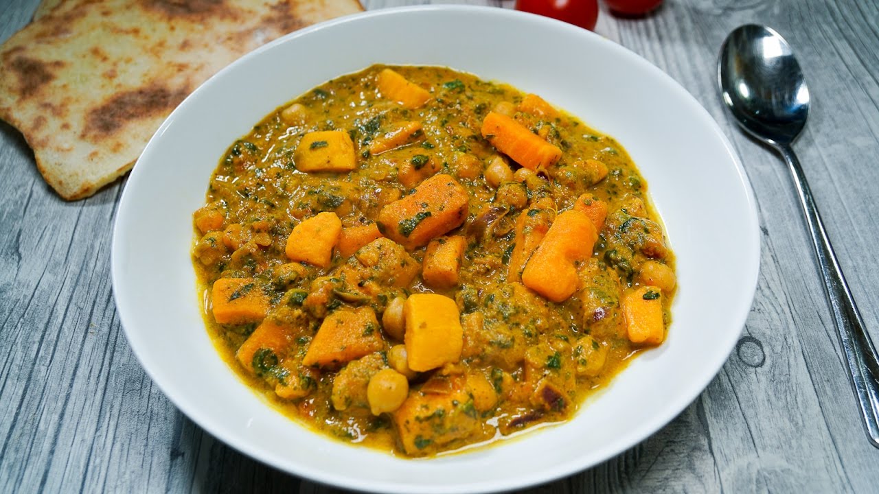 Süßkartoffel Kichererbsen Curry - Vegan - Rezept und Anleitung - Natürlich Lecker
