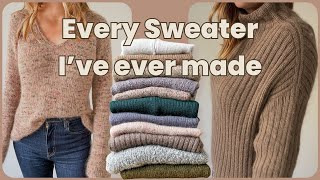 Every sweater I've ever knit // What I think and if I wear it // So much PetiteKnit