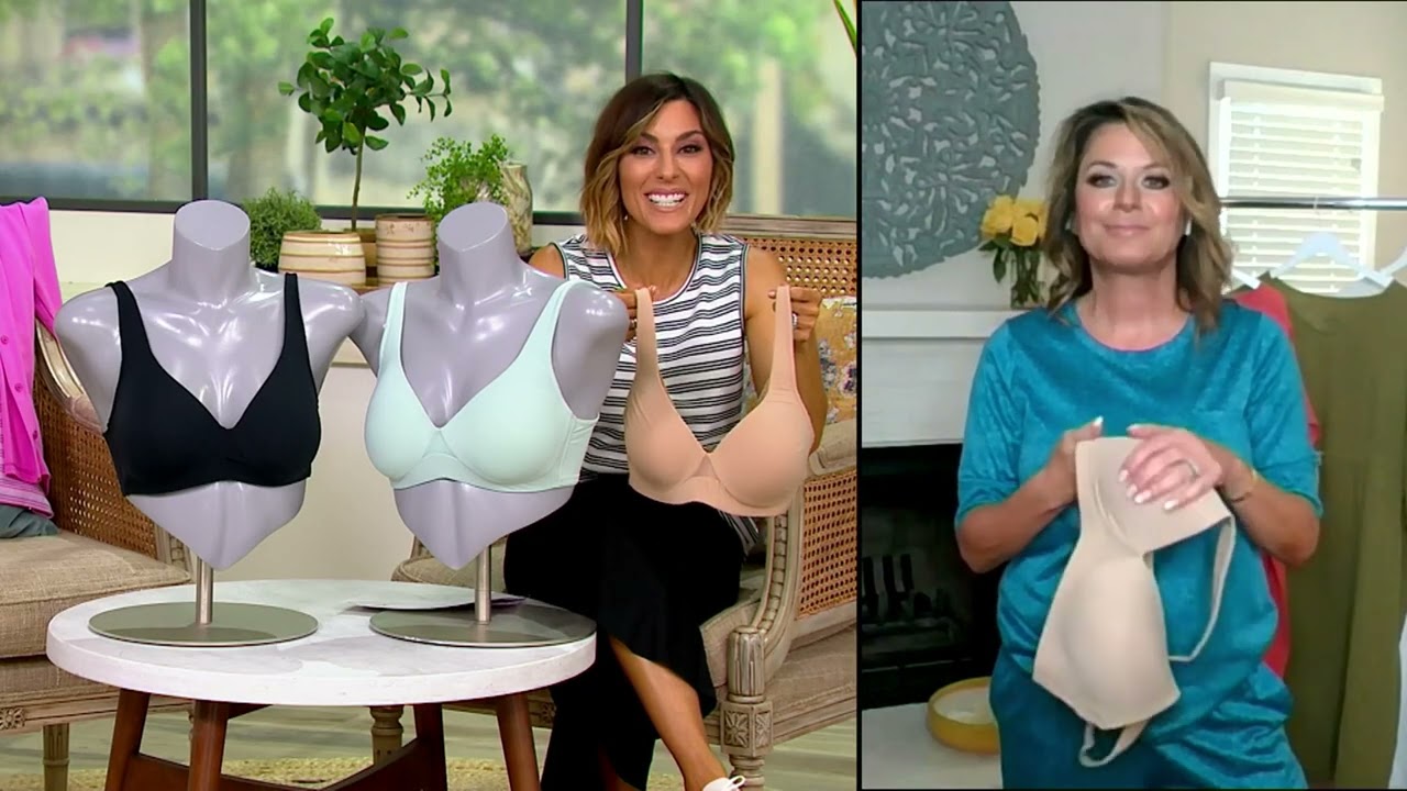 Cuddl Duds Intimates Smooth Micro Perfect Support Wirefree Bra on QVC