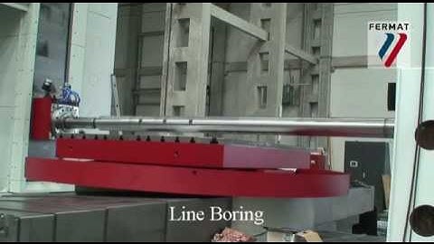 FERMAT WFT 13 CNC Table-type Horizontal Boring Milling Machine Performing Line Boring Operation