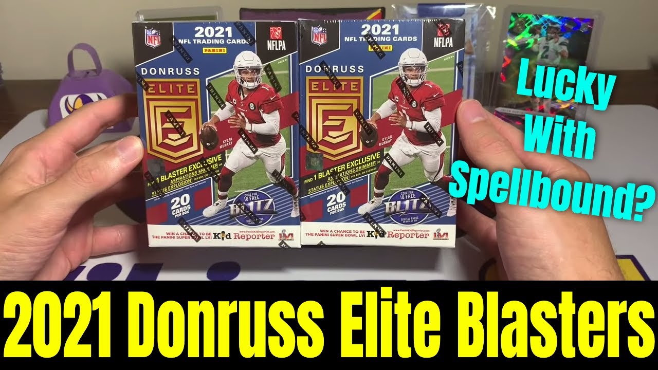 2021 Donruss Elite Football Blaster Boxes! Some Lucky Spellbound Pulls?!