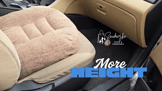 Car Seat Cushion That Instantly Adds Height for Short Adults