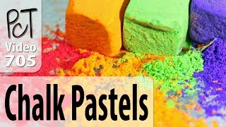 Chalk Pastels on Polymer Clay (Solid and Liquid Clay)