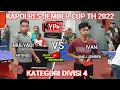 Mulyadi  artindo  vs ivan  unej jember   kapolres jember cup 2022  kategori divisi 4