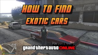 GTA Online  - Auto Shop - Exotic Car List - How to find cars screenshot 5