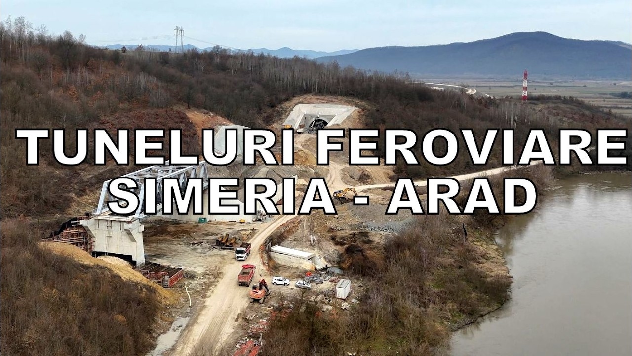 Cel mai dificil șantier feroviar din vest. Tunelurile de pe Valea Mureșului