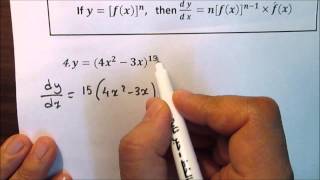 Derivative of Composition of Function Example 3