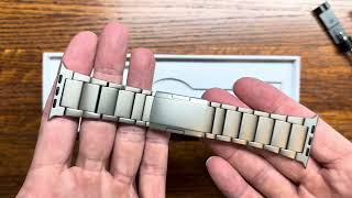 Ultra Supply Co Titanium Bracelet and Leather Hybrid Straps for the Apple Ultra