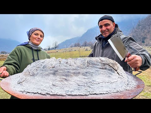 10kg of Salt for Special Cooking Of Big Fish Whole! The Taste Is Amazing