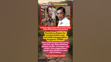 Purbaya Usulan Luhut Family Office Pakai APBN : Bangun Saja Sendiri
