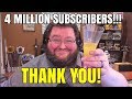 THANK YOU FOR 4 MILLION SUBSCRIBERS!!!