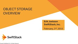 Erik Joelsson - Object Storage Overview