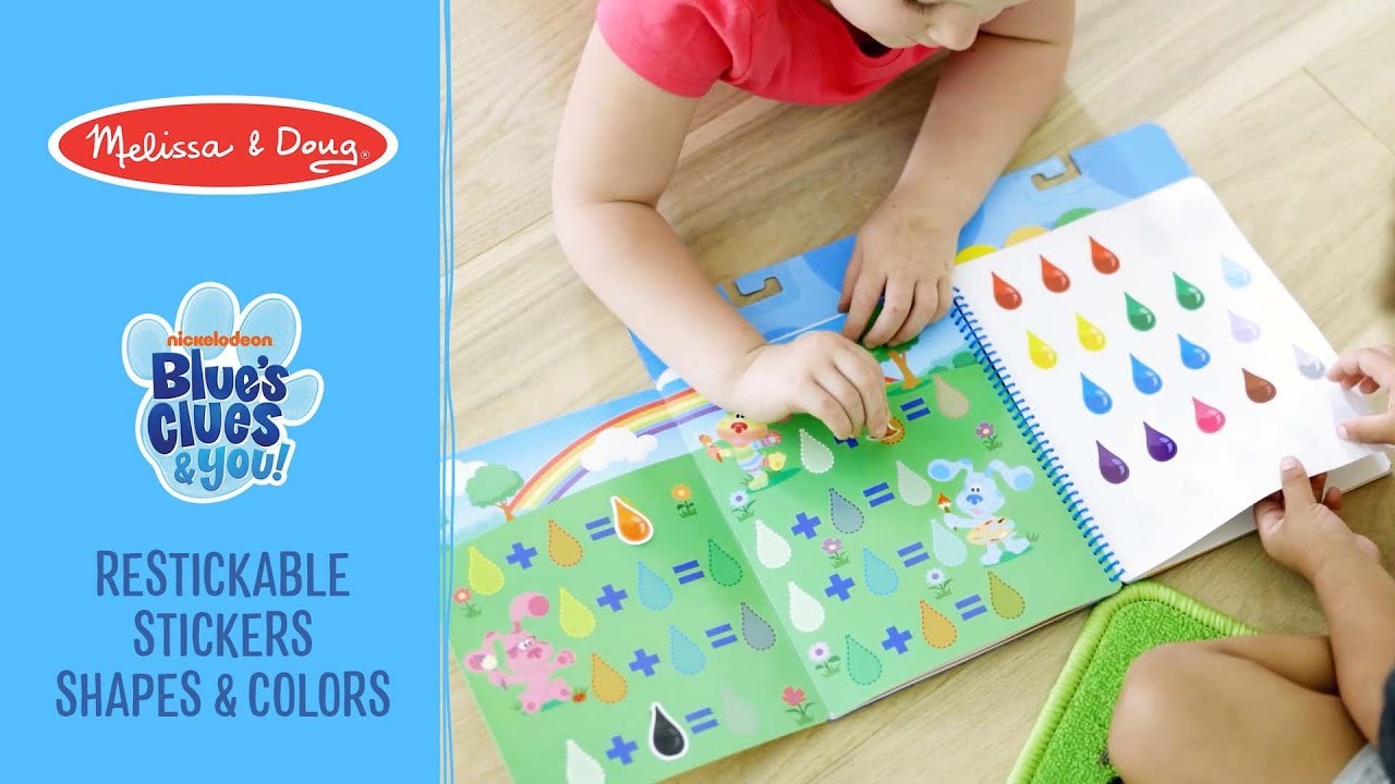 Melissa & Doug Blues Clues & You! Restickable Stickers - Shapes & Colors