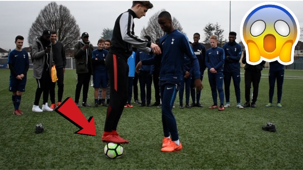 CAN I NUTMEG THE TOTTENHAM YOUTH TEAM !? (CRAZY REACTIONS) YouTube