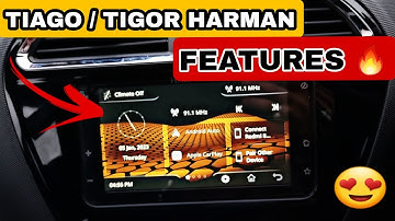 ‼️ कमाल के Features 🤩| Tiago/Tigor XZ+ Harman Infotainment Features | Android Auto |  Tiago XZ+ 2023