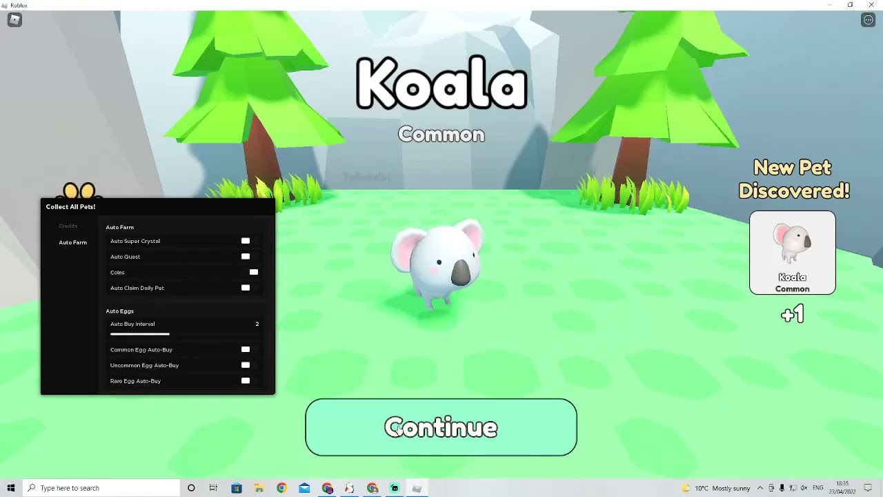 Collect All Pets Script (PASTEBIN)