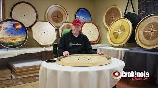 The Tracey Board (Black) from Crokinole Canada (www.crokinole.ca)