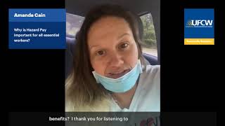Amanda Cain on why hazard pay is important for all essential workers