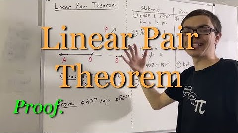 Geometry: Proving the Linear Pair Theorem (ILIEKMATHPHYSICS)