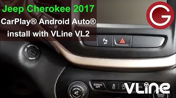 How to install GROM VLine VL2 into Jeep Cherokee 2014-2022 for wireless CarPlay Android Auto | CHRU