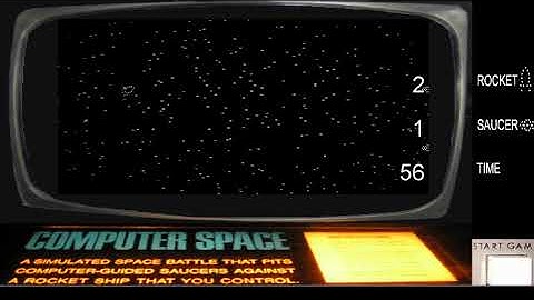 Computer Space 1971 Arcade Game