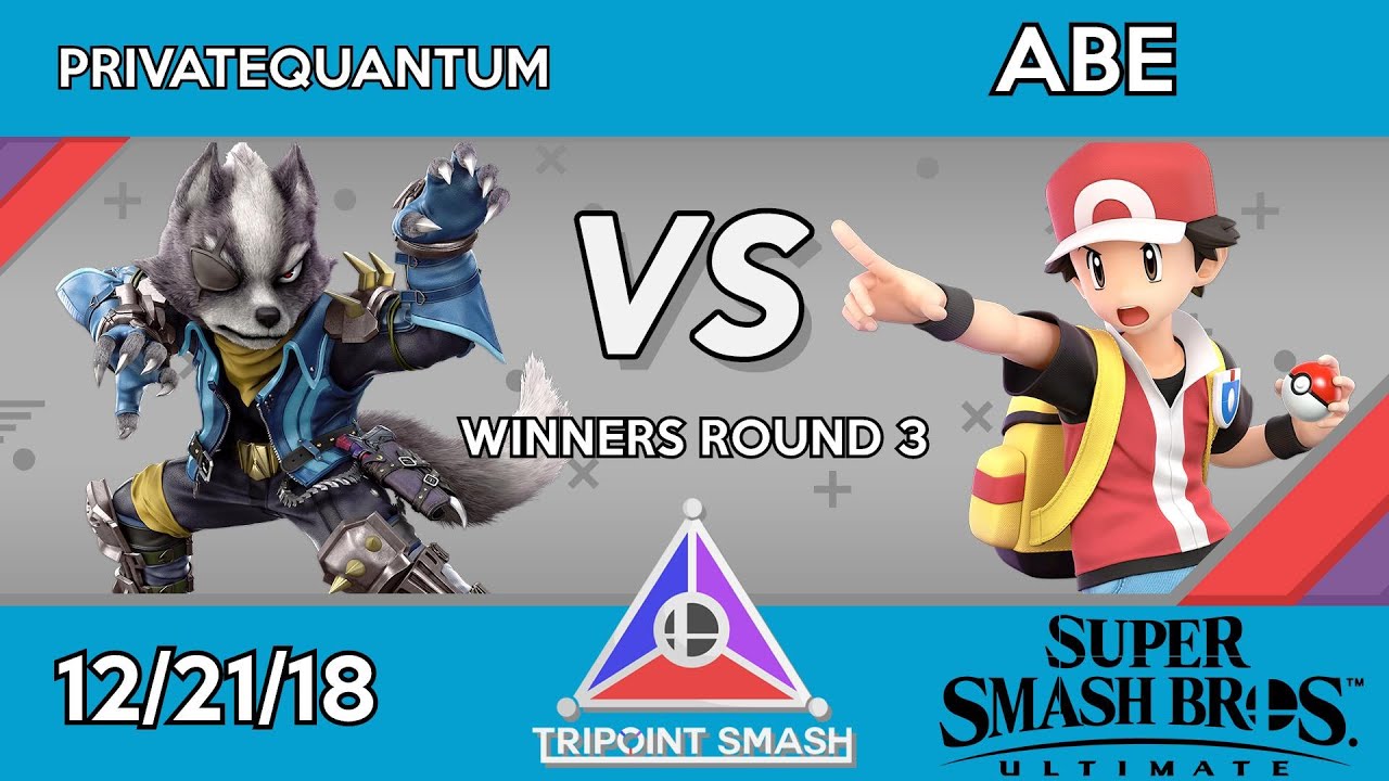 Tripoint Smash 40 - Winners Round 3 - PrivateQuantum (Wolf) Vs. Abe (Pokemon Trainer) - YouTube