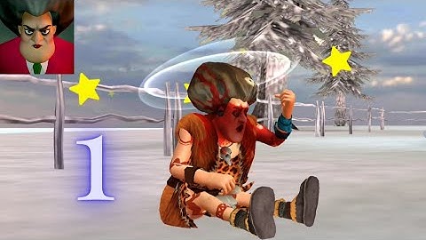 Scary Teacher Stone Age: Gameplay part 1 walkthrough (Android IOS)