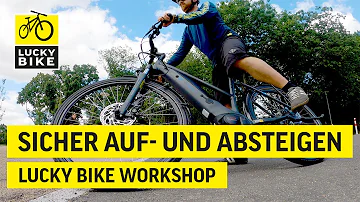 Wie steigt man auf ein Fahrrad auf?