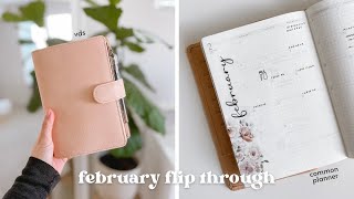 FEBRUARY FLIP THROUGH of my common planner, new fountain pen ink, vds update