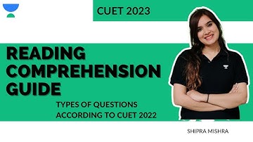 Reading Comprehension guide | Types of questions according to CUET 2022 | Shipra Mishra