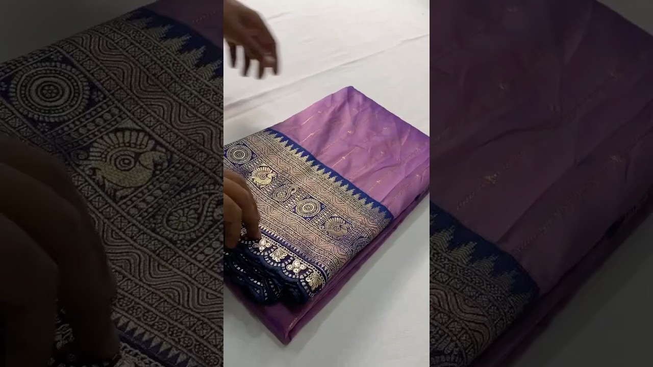 Premium Paithani Silk Intricate Lining Design Saree with Lace