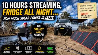 24 Hours Off-Grid Without Moving 🚐 Streaming, Fridge & Device Charging on Solar Only (Day 2)