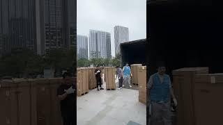 Wandechang Robotnas-Cn No.1 Delivering Our Panda Food Delivery Robot Today