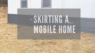 Skirting a Mobile home // Kitchen remodel update Skirting a Mobile home // Kitchen remodel update