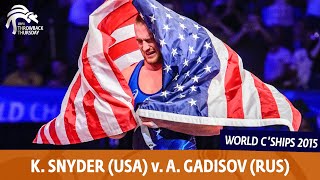 #TBT: Snyder Upsets Defending World Champ Gadisov to win ’15 World Gold