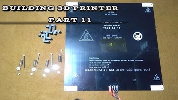 Big Hypercube Core XY 3D Printer Complete Build #11 Installing Heatbed